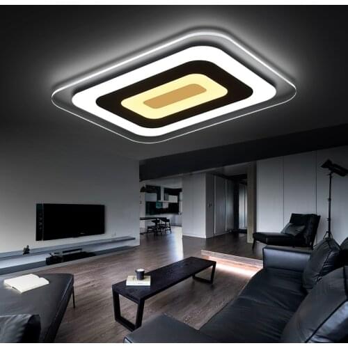 Ultra-thin acrylic LED ceiling lamp home living room bedroom study lighting business restaurant Ceiling lights 110-240V