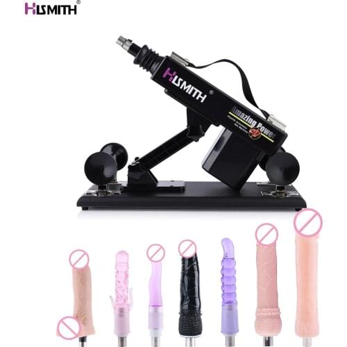 Hismith Automatic sex machine sex gun Anal sex 4.5cm big dildo Vaginal massager sex toys anal dildo 3XLR love machines vibrador