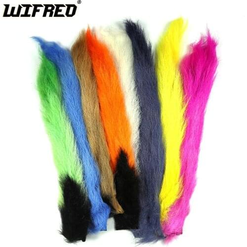 Wifreo Dry Flies Tying Material Calf Tail For Tie Streamers Salmon and Steelhead Patterns Flies Natural Winging Material