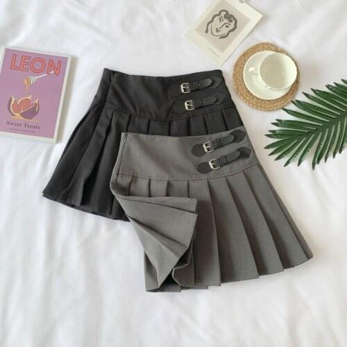 Summer womens skirts Korean fashion Harajuku high waist plus size black short skirts Gothic holiday clothing mini skirts
