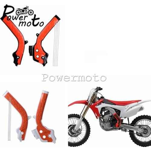Motocross Orange Frame Guard Frameguards Protection For Dirt Bike Enduro MX SX125 SX150 SXF EXC-F EXC 250 350 450 2016-2018