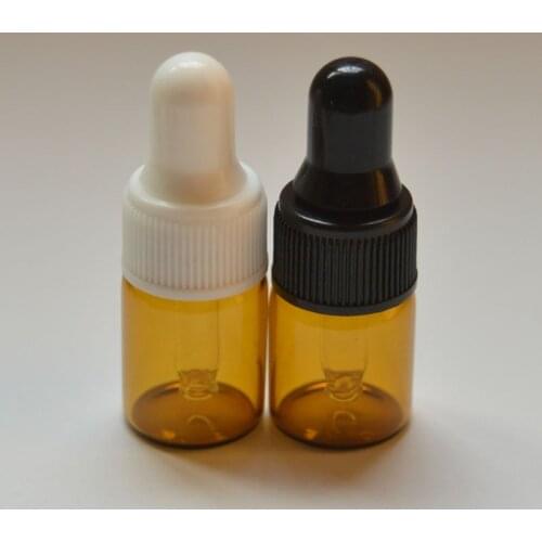10pcs/lot 2ml Amber Small Glass Dropper Bottles Dropper Vial For Essential Oil Perfume tiny portable bottles