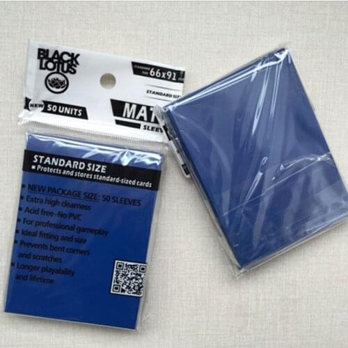 100 PCS/LOT Dark Blue Matte Sleeves, Protector for Trading Cards MTG Cards Cover Pkm/YGO/MTG CARDS Matte Sleeves 66x91mm