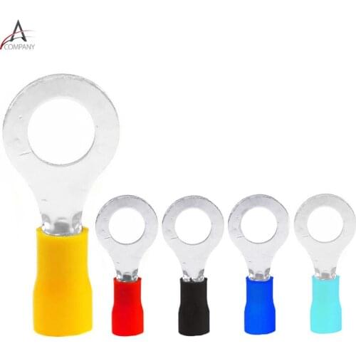 100pcs RV2-8 Ring insulated terminal Cable Wire Connector 1.5-2.5mm cable Electrical Crimp Terminal RV2.5-8 RV