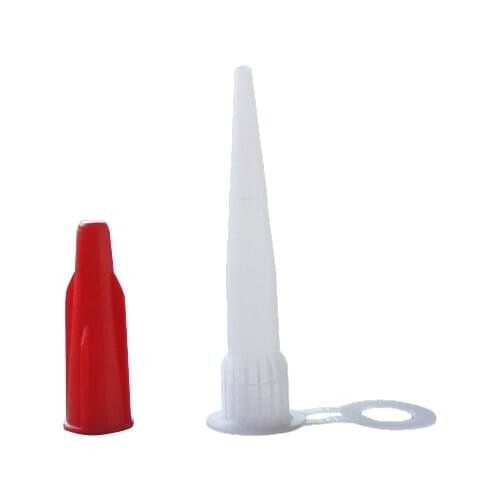 100pcs per Set Popular Cartridge Sealant Nozzle with Red Screw Caps & Nozzles for silicone sealant, mastic and EU3 Cartidges