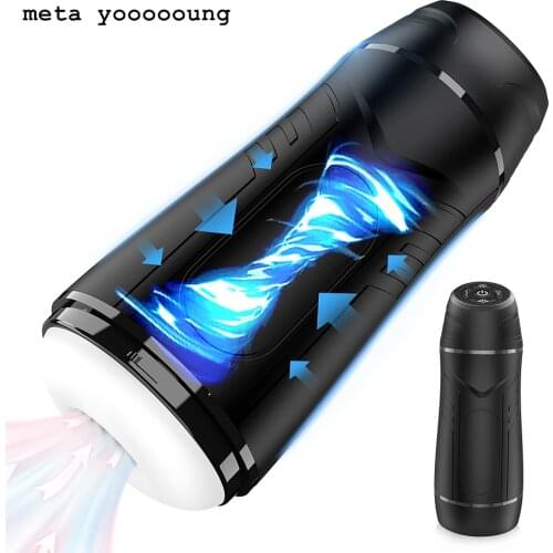 Automatic Sucking Pumps Strong Vibration Sucker Vibrator blowjob Cup Male Masturbation Cup Penis Extender Sex Toys For Man sey