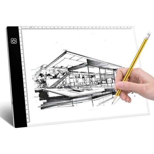 A4 LED Light Drawing Board Acrylic Light Box Drawing Sketch Tablet Tracking Artist Backing Plate Diamond Painting Tools