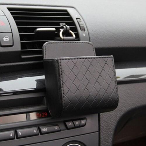 Car Styling For Mercedes W203 BMW E39 E36 E90 F30 F10 Volvo XC60 Alfa Romeo Audi A6 Air Outlet Storage Bag Box Accessories