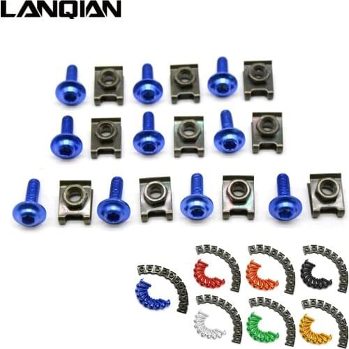 6mm Motorcycle CNC Fairing body work Bolts Screws 10 PCS For HONDA VFR800 2002-2014 Yamaha YZF R1 YZF R3