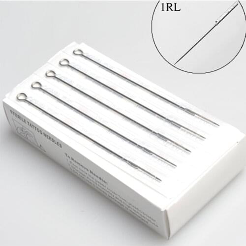 Caixa de 50 PCS 1RL Rodada Liner Premade Esterilizado Tatuagem Agulhas Abastecimento P-1RL * 50