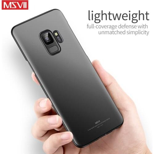For Samsung galaxy s9 case Msvii For samsung s9 plus case cover Slim PC Hard Back Cover for samsung galaxy s9 plus phone Cases
