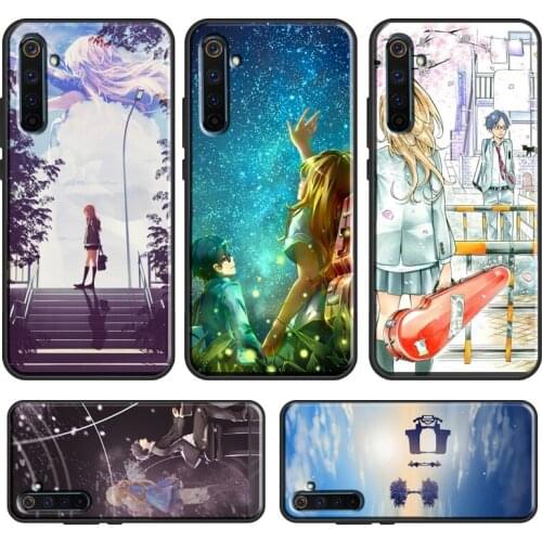 Your lie in April Anime Case For Realme C3 XT X7 X50 7 6 Pro OnePlus Nord 8 7 Pro 7T For OPPO Reno 4 Find X2 Pro