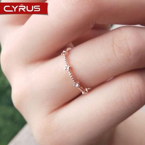 Korean Style Four Drills Rings Elegant Boho Gold Color Metal Rings Luxury Womens Jewelry Accessories For Gift Party Gift 2020