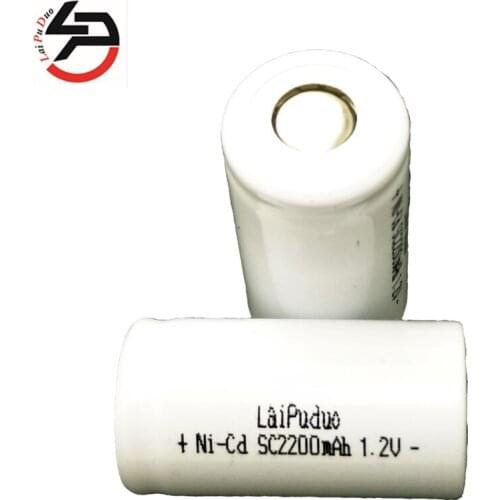 Laipuduo Power tool battery NI-CD SubC SC 2200mAh 1.2V Rechargeable Battery 10C-15C High powerful batteria