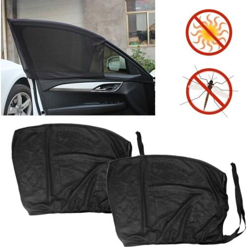 LEEPEE Car Sun Shade Window Sun Shade UV Protection Curtains For Front Side Window Mesh Cover Interior Accessories
