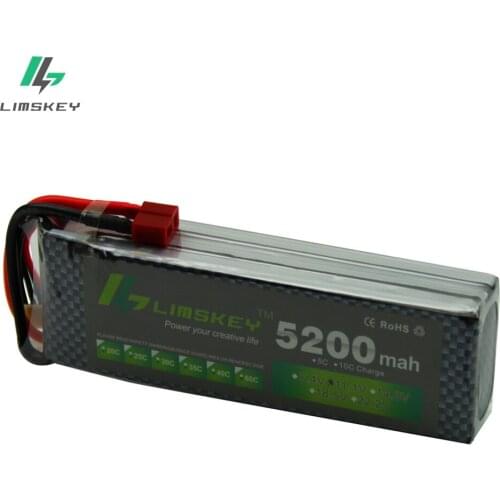 Limskey Power Drone 3S Lipo Battery 11.1V 5200MAH 30C AKKU LiPo RC Battery For Quadcopter Rc Helicopter Car Boat 3S Lipo 11.1