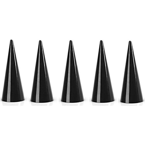 Fashion Popular Mini Acrylic Finger Ring Plastic Triple-cornered Cone Jewelry Storage Display Stand
