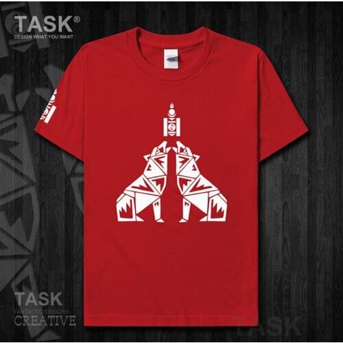 Mongolia MNG Mongol Mongolian Wolf totem mens t shirt Tops t-shirt Short sleeve clothes sweatshirt national team country tops 22