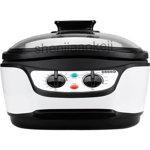 Commercial 5L 8 in 1 multi-function Cookers 220v1500w Boil Slow cook Steam Hot Pot Grill Warm Deep Fry Household boiler cooker