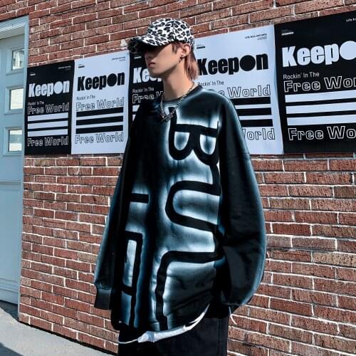 Mens Streetwear Crewneck Long Sleeve T-Shirt Graphic Cotton Fashion Clothing