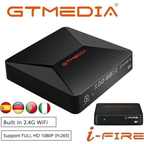 Newest IPTV Box GTmedia IFIRE 1 2 TV Box 4K DR H.265 Media Player Set-Top TV Box Built in 2.4G Wifi Support M3U Full HD 1080P