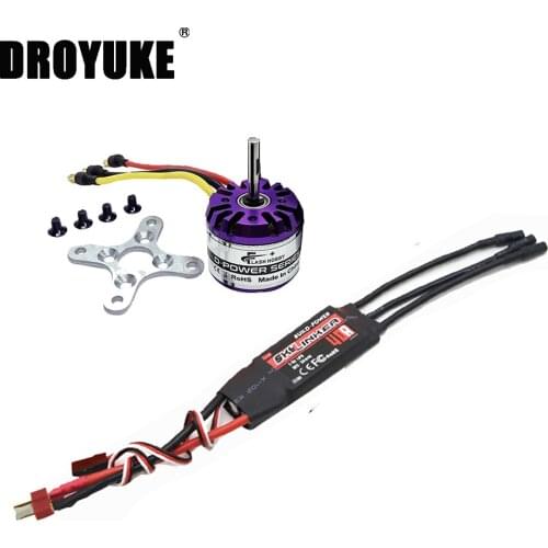FLASHHOBBY New H2830 2830 3250KV 3500KV 4000KV Brushless Motor and Hobbywing Skywalker ESC 40A 2-3S for RC Helicopter