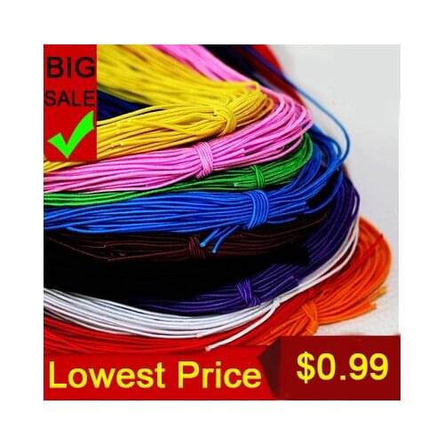 1MM Beading Stretch Cord 25m/lot Jewelry Cord Multi Colors Available for DIY Jewelry findings Accessories FXC001