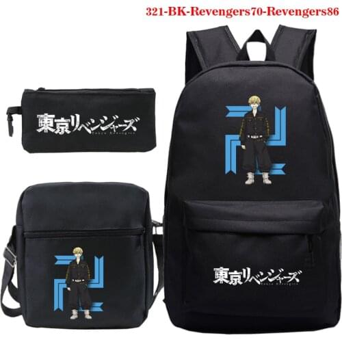 Hot Anime Tokyo Revengers Print Backpack Cosplay Schoolbag Large Capacity Shoulder Bag Teens School Bag Rucksack Back To School