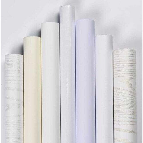 DIY Decorable Films Wood Stripe Self-Adhesive Wallpaper Home Bedroom Wardrobe Darwer Door Old Furnitures Waterproof Stickers