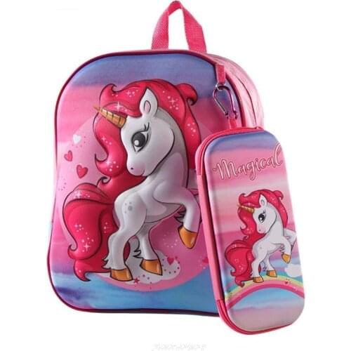 Girl School Bags Child My Little Baby girl pony Printing Backpack Kindergarten Student Cute Childrens Schoolbag Waterproof Kid