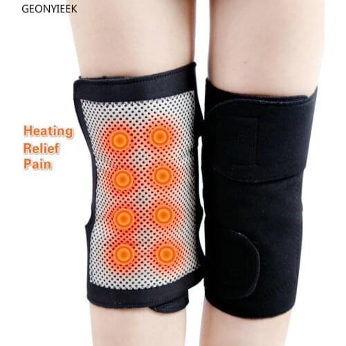 Relief Pain Tourmaline Self Heating Kneepad Magnetic Therapy Knee Support Tourmaline Heating Massager Belt Knee Pad Bone Care