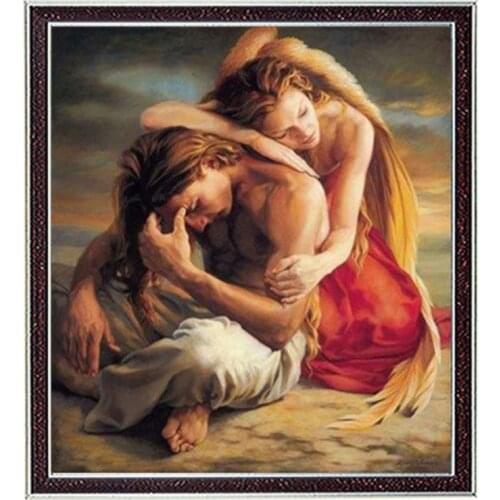 Needlework,DIY 14CT Cross stitch,Set For Embroidery kits,Portrait Awakening of the soul Counted Cross-Stitching decor Crafts