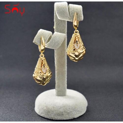 Sunny Jewelry Drop Earrings Fashion Jewelry 2021 For Women High Quality Zircon Dangle Trendy Earrings For Wedding Party Gifts