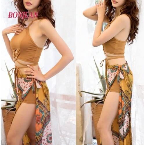 2021 Swimsuit Ladies Three-piece Suit Conservative Split Bikini Hot Spring Slim Sexy Swimsuit