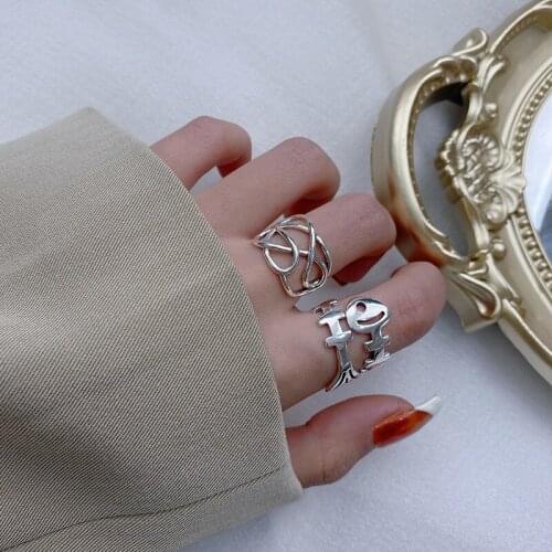 Morivovog 925 Sterling Silver Fish Bone Weave Line Wide Rings for Women Cute Creative Personality Ring 2021 Fashionable Jewelry