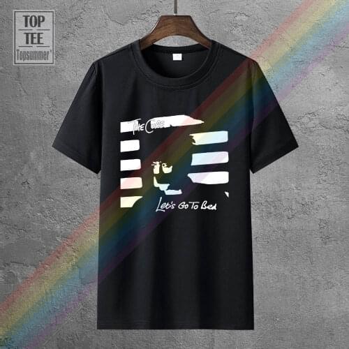2018 Summer Casual Man T Shirt The Cure Let S Go To Bed T Shirt New Authentic S 2Xl Band Logo Tee Shirt For Men