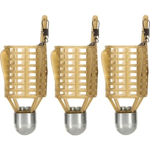 3-Pack Fishing Nesting Device Weight-Bearing Iron Head Bait Fixed-Point Nesting Plus Nest Feeder Accessoires