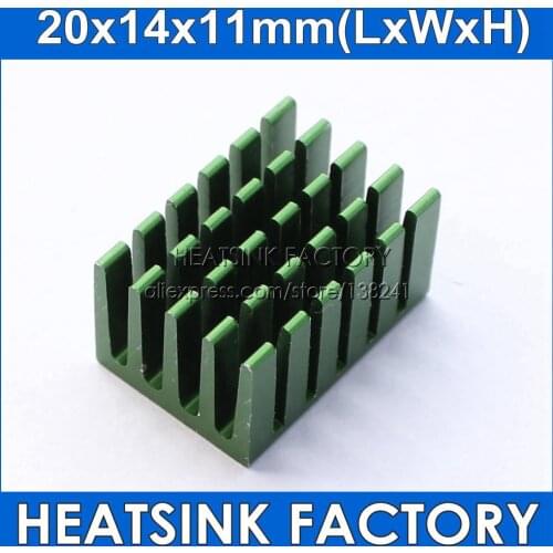 20x14x11mm Heatsink DIY Heat Sink Radiator Cooling Cooler for Raspberry pi Electronic 3D printer CHIP IC MOS Heat dissipation