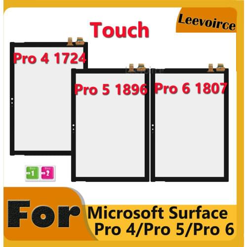 AAA+++ Quality For Microsoft Surface Pro 4 Pro 5 Pro 6 Pro 7 1724 1796 1807 1866 Touch Screen Sensor Replacement 100 New