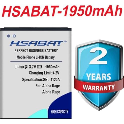 HSABAT 1950mAh Battery for Highscreen Alpha Rage free shipping