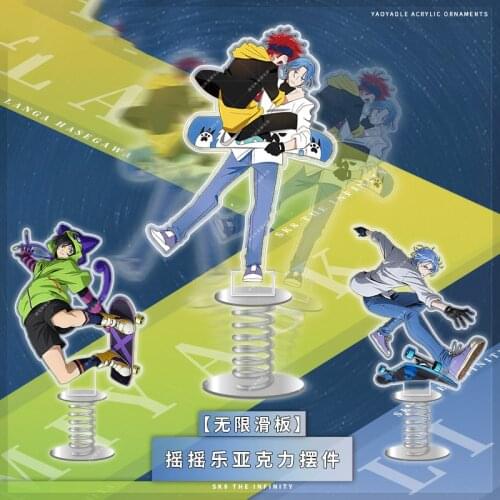 Anime SK8 the Infinity SK EIGHT MIYA REKI SNOW Stand Figure Model Plate Acrylic Double Cartoon Desk Decor Xmas Gifts