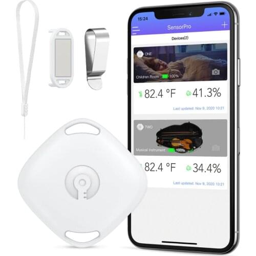 ORIA Wireless Thermometer Bluetooth Hygrometer For Android / IOS Indoor Outdoor Temperature Humidity Meter Alarm