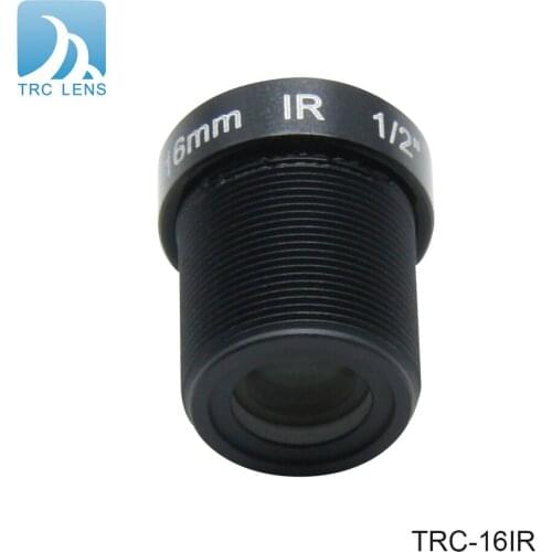 Security surveillance lens 16mm long focal length 6G HD M12 CCTV lens