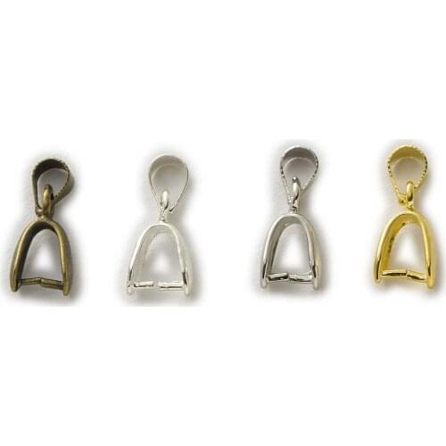 20 Piece 4 Colors Pinch Clip Bail Beads Findings Jewelry Making DIY Accessories 16-18mm