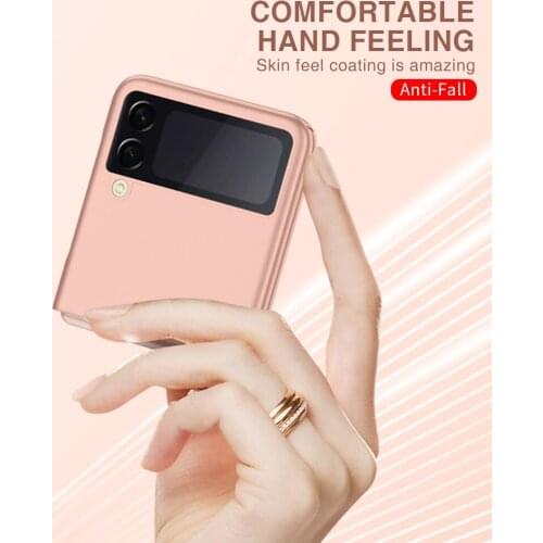 Hard PC Back Matte Flip Case For Samsung Z Flip3 5G Luxury Ultra Thin Skin Feel Cover Protective For Galaxy Z Flip3 ZFlip3 Coque