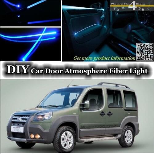 For Fiat Doblo / Panorama / Pyongwha Ppeokkugi / Pratico interior Ambient Light Tuning Atmosphere Fiber Optic Band Lights Door