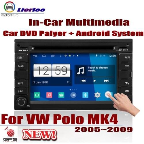 For VW Polo MK4 2005-2009 Car Android DVD GPS Player Navigation HD Screen Radio Stereo Integrated Multimedia
