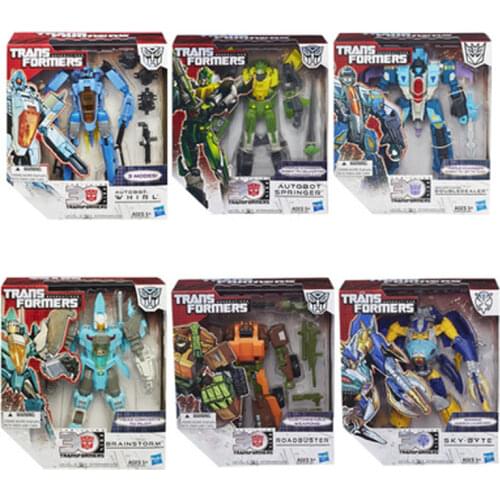 Hasbro Transformers IDW Fall of Cybertron PVC Springer Whirl Roadbuster BRAINSTORM Action Figure Transshape Toys