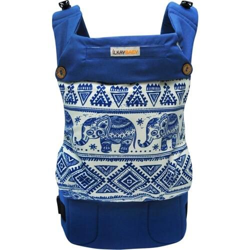 First-Month Baby Ergonomic Kangaroo Handy-Expedition Elephants