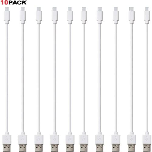 10pack USB Cable Type C/Micro Cable, 2 in 1 Data and Charging Cable for Mobile Phone, Laptop, Charging Station, Power Bank